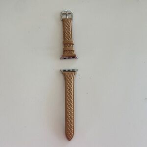 NWOT Quilted Tan Leather Watch Band for Smartwatch